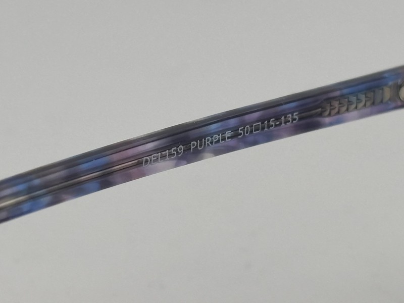 DELANCY DEL 159 Purple Blue Marble 50-15-135 Plastic Glasses Frames gallery