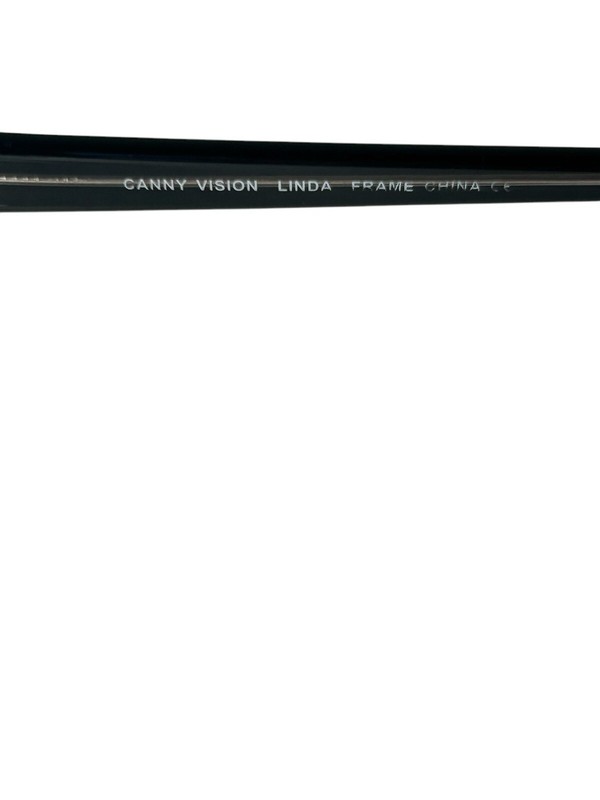 CANNY VISION Black on Crystal LINDA Eyeglasses 51-18-140 Frames Only gallery