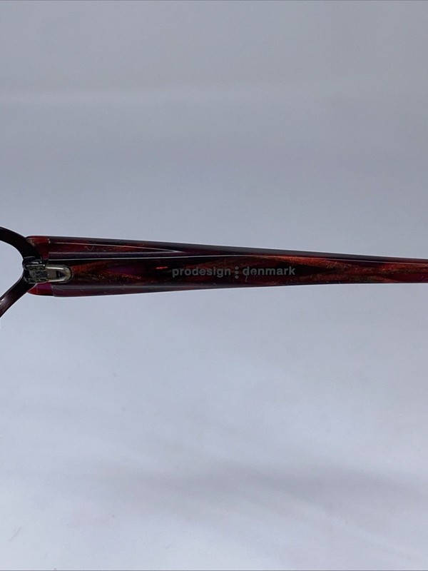 PRODESIGN DENMARK 5305 c.3831 Japan NOS Red Titanium Eyeglasses Frame 52-18mm gallery