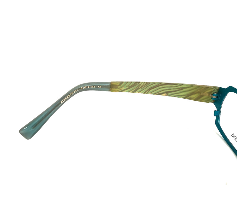Jean Lafont Eyeglasses Frames ELEGANTE 501 Brown Blue Green Striped 51-18-135 gallery