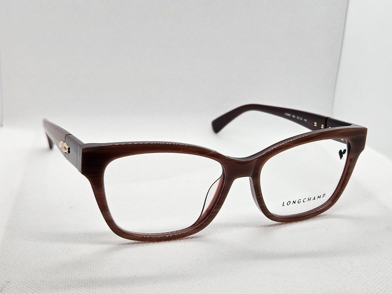 LONGCHAMP LO2697 2697 604 Brown Marble Plastic Eyeglasses Frames 53-16-140 gallery
