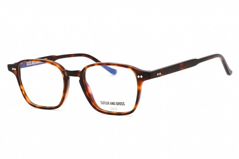 Cutler and Gross CGOP136051 002 Square Dark Havana 51 mm Unisex Eyeglasses Frame
