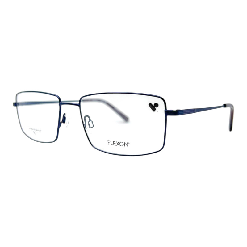 FLEXON – H6069 410 57/17/150 – MATTE NAVY BLUE NEW Authentic TITANIUM EYEGLASSES