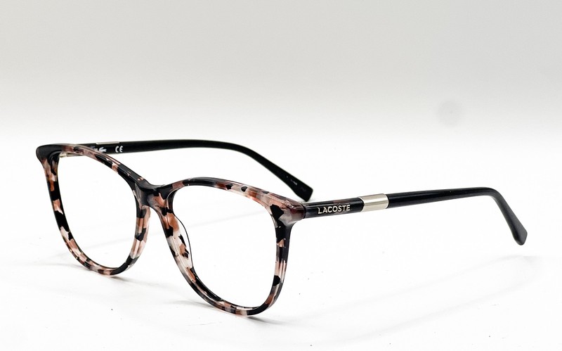 Lacoste L2822 002 Marble Black Rose Cat Eye Authentic Eyeglass Frames 53-14