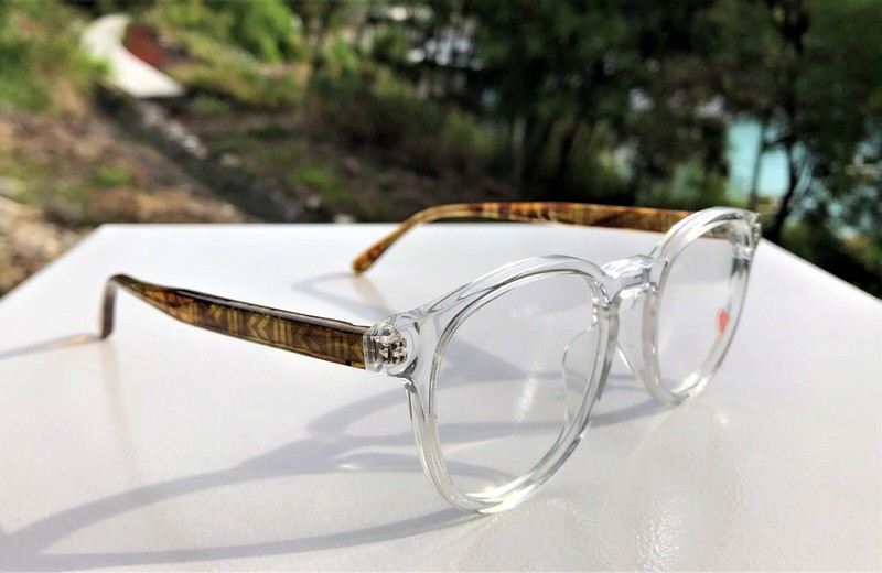 Maui Jim Eyeglasses MJO 2208-21C Crystal Amber Frames Clear Lens 48-21-145 gallery
