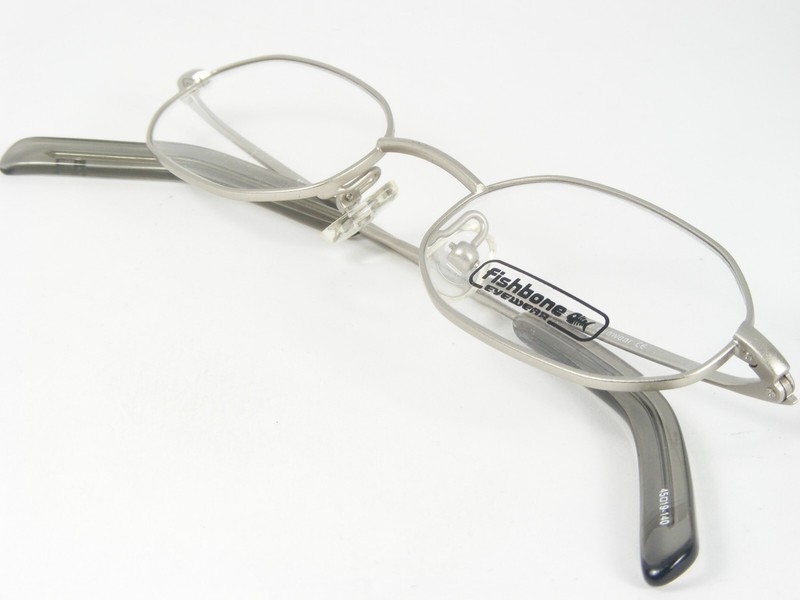 FISHBONE MOD. FB 10 COL.A SILVER EYEGLASSES GLASSES METAL FRAME 45-19-140mm gallery
