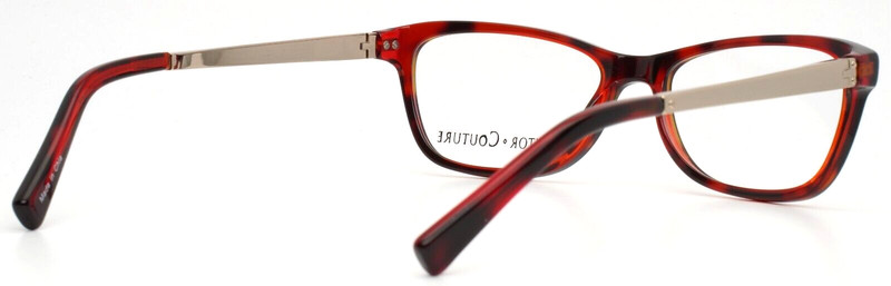 SPEKTOR COUTURE 923 Red Tortoise Womens Semi Cat Eye Eyeglasses 52-16-135 B:33 gallery