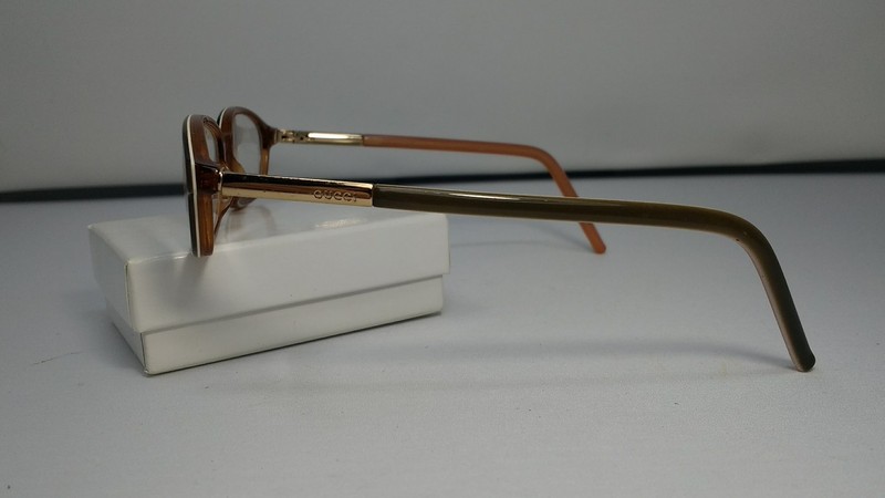 Gucci GG2468 LIGHTBROWN/AMBER/PEACH 49-16-130 FLEX HINGES G659 gallery