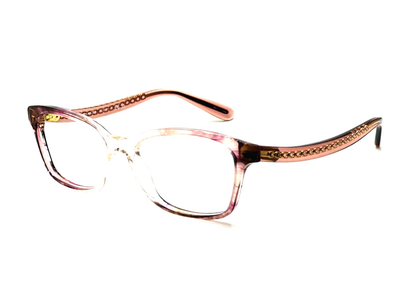 AUTHENTIC COACH HC6181 5656 Transparent Pink Ombre Eyeglasses 54mm 17 140