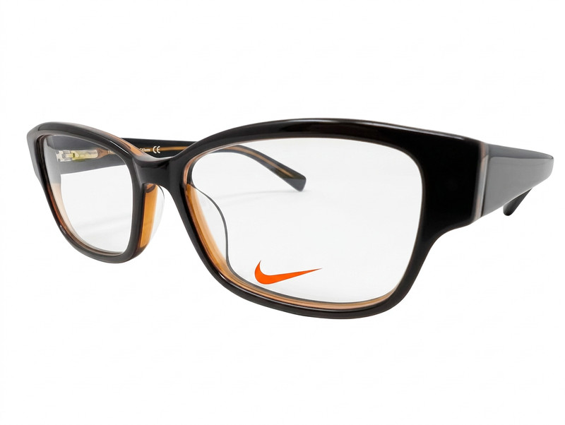 NIKE EYEWEAR 5527 200 49-15-130 B:32 DARK BROWN FULL RIM EYEGLASSES FRAME