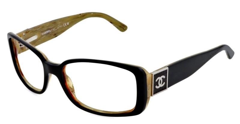 CHANEL CH 5115-Q 648/11 53mm Black Eyeglasses Sunglasses Frames Only Italy