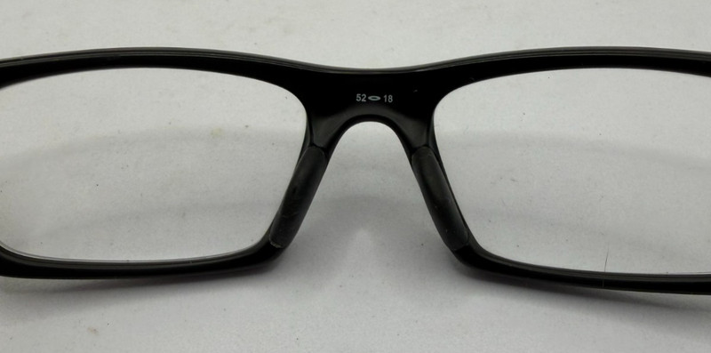 OAKLEY FRAMES ONLY EYEGLASSES CROSSLINK OX8037-1852 BLACK YELLOW 52-18-135 gallery