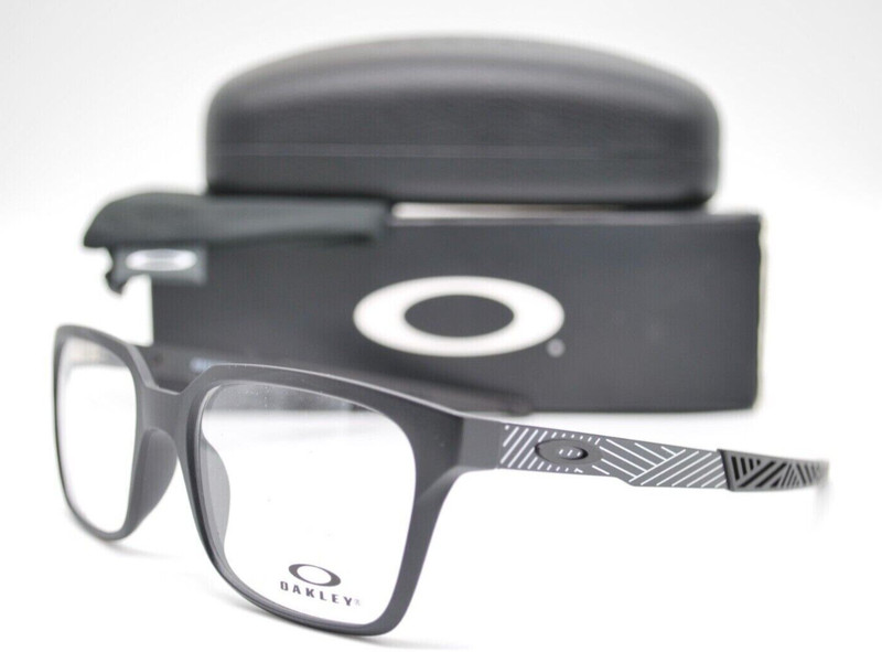 New OAKLEY Eyeglasses DEHAVEN OX8054-0155 55-18 136 Matte Black & Silver Frames