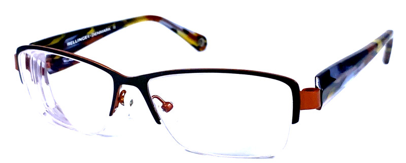 BELLINGER DENMARK “SPIRAL-4” 7950 Green/Mulitcolor Eyeglasses Frame 52-14mm