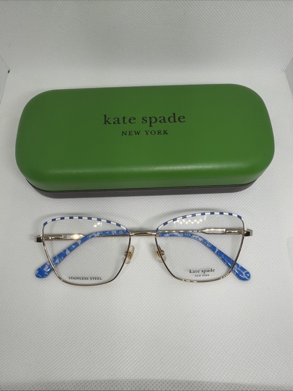 KATE SPADE LIORA/G Eyeglasses Eye Glasses GD STR BL E1S Authentic New 54mm Women