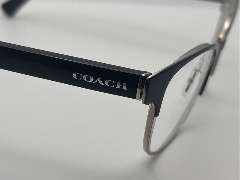 Coach HC 5074 9239 Satin Black Silver/Black 52/17 135 Women’s Eyeglasses A2932 gallery