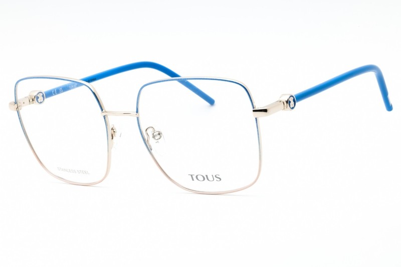 Tous VTO450 0SNA Shiny Light Gold+Yellow 55mm Eyeglasses New Authentic