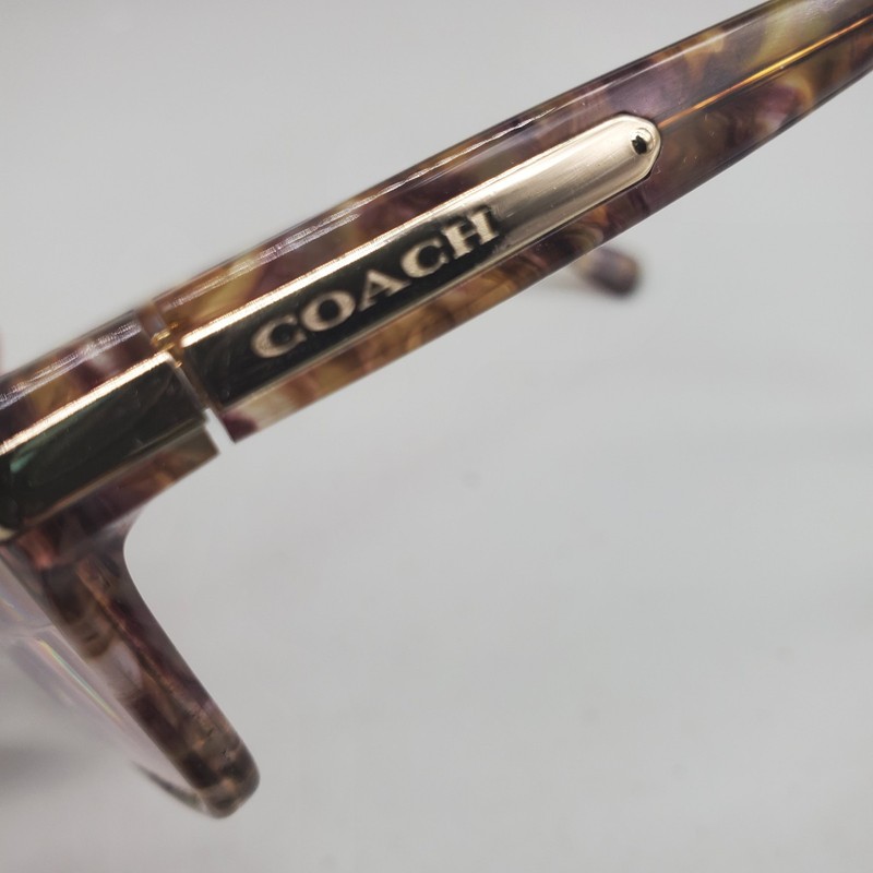 Coach HC 6065 5287 Confetti Light Brown Eyeglasses Women's Eyewear 49-17 gallery