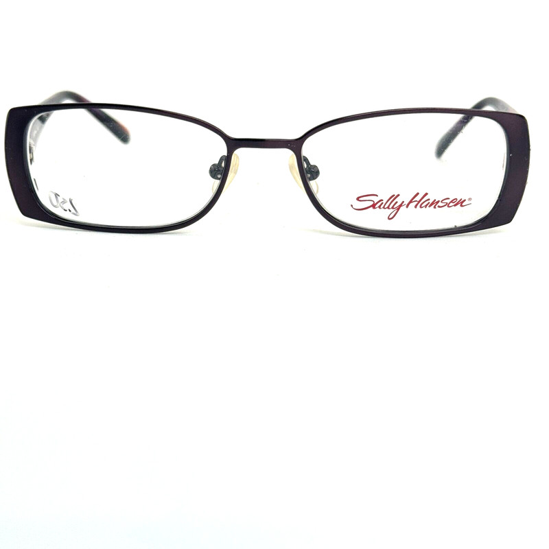 Sally Hansen Eyeglasses Frame Women Always Amethyst Rectangle 51-17-135 H14984