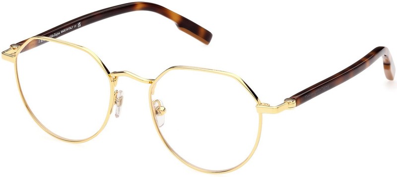 Ermenegildo Zegna EZ5238 030 Gold Metal Round Eyeglasses Frame 50-19-145 gallery