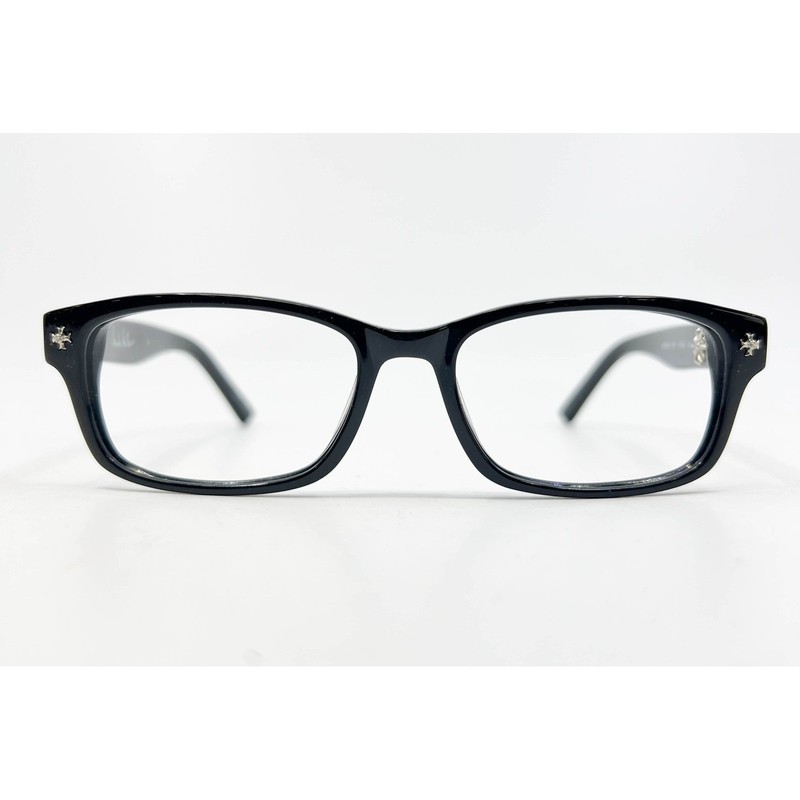 Nicole Miller Greene C01 Eyeglasses Women Black Cross Detail 50-16-135 Small