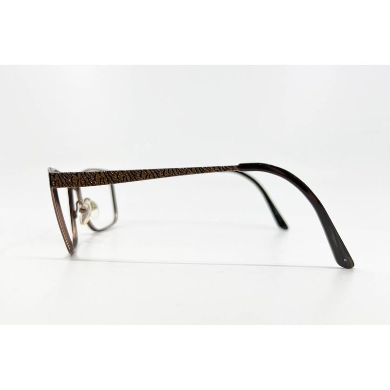 Jill Stuart Eyeglasses Women Brown JS 326-1 Textured Temple 52-16-135 gallery