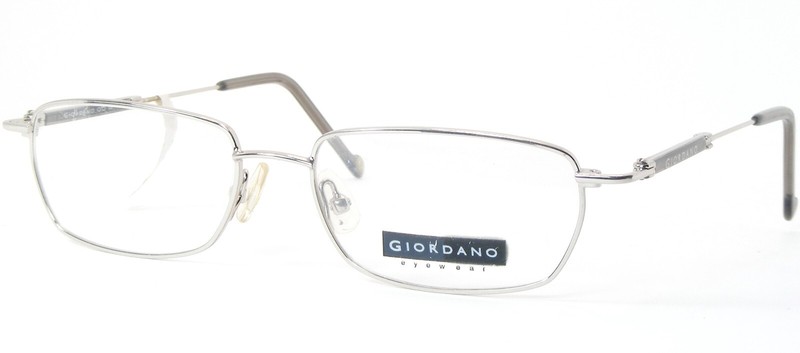 Vintage GIORDANO GA0332 70 Silver UNIQUE RARE EYEGLASSES GLASSES FRAME 51-16-140