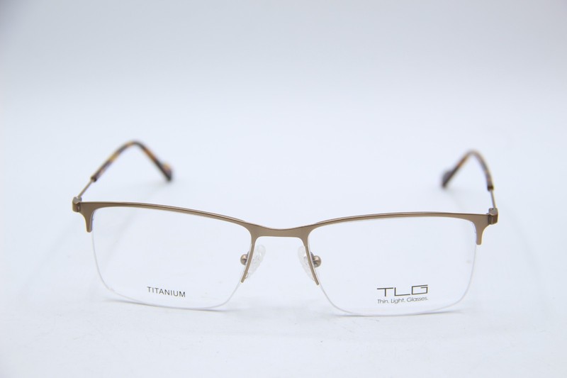 NEW THIN LIGHT GLASSES TLG NU040 C01 BROWN AUTHENTIC FRAMES EYEGLASSES 55-18 gallery