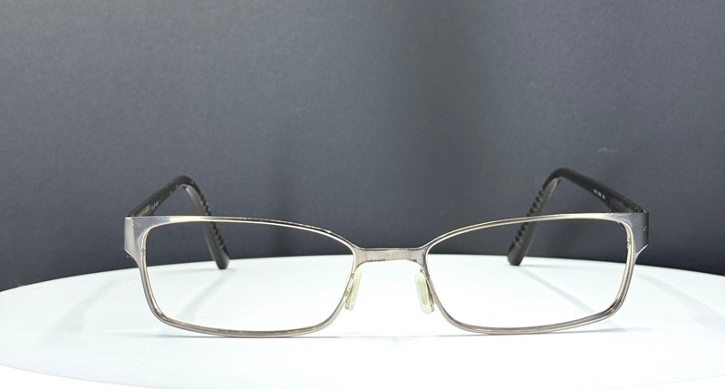 VTG SAFILO 4150 OJYU Gunmetal Brown Rectangle Full Rim Eyeglasses FRAMES ONLY gallery