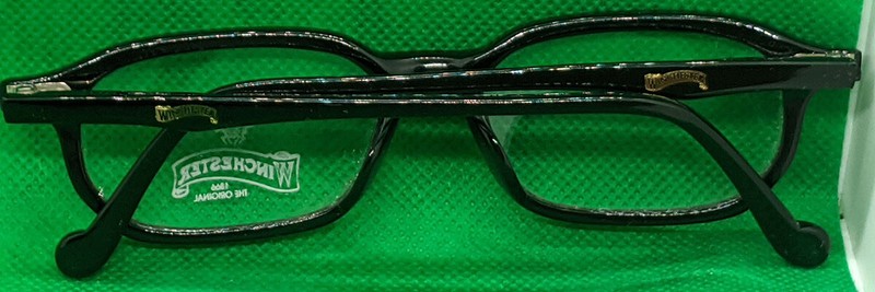 Vintage NOS Beautiful Winchester By Magic Line,Eye Glasses Frames, Black, Italy gallery