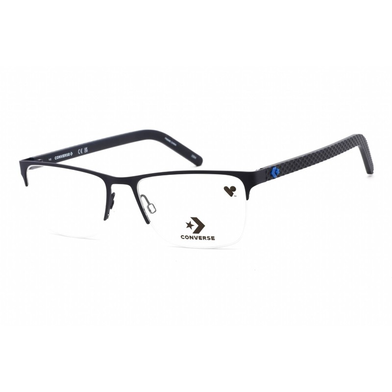 Converse Men’s Eyeglasses Matte Obsidian Metal Rectangular Frame CV3016 411