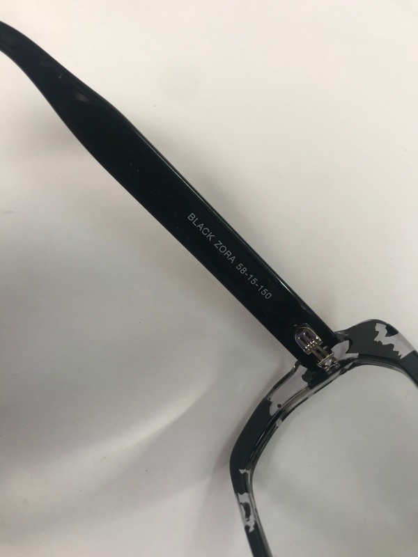 Official by Vontelle Black Zora Eyeglasses Frame 58-15-150 Black And Clear gallery