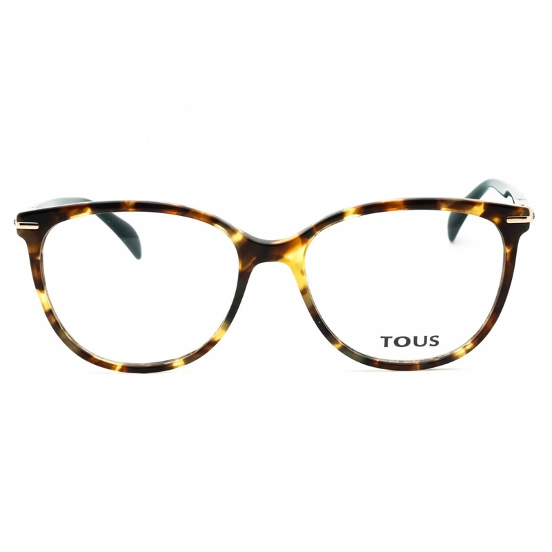Tous Women's Eyeglasses Shiny Brown Havana Acetate Phantos Full Rim VTOB12S 0710 gallery