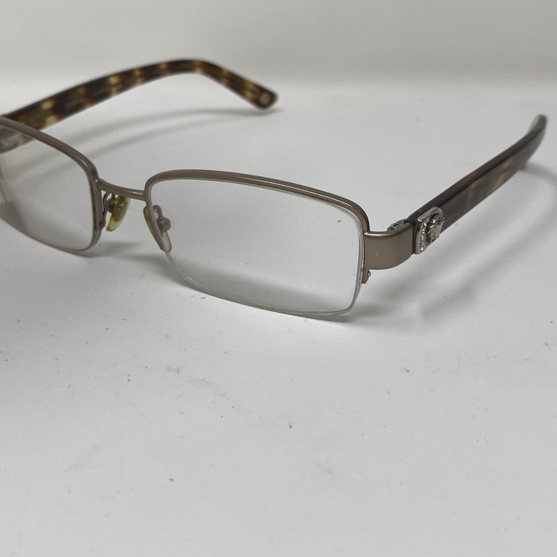 .VERSACE ITALY EYEWEAR MOD 1185-B 1259 51-17-135 GOLD TORTOISE FLEX HINGE 167L gallery