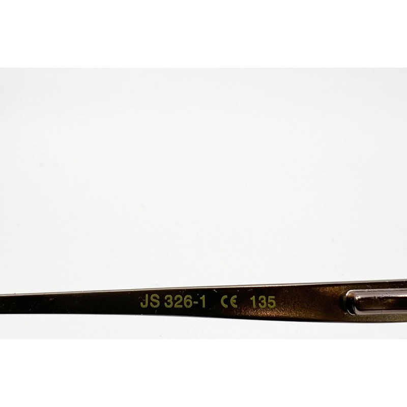 Jill Stuart Eyeglasses Women Brown JS 326-1 Textured Temple 52-16-135 gallery