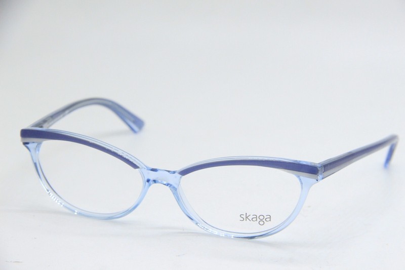 NEW SKAGA 2463 ISADORA 9103 CLEAR BLUE AUTHENTIC FRAME EYEGLASSES 53-15