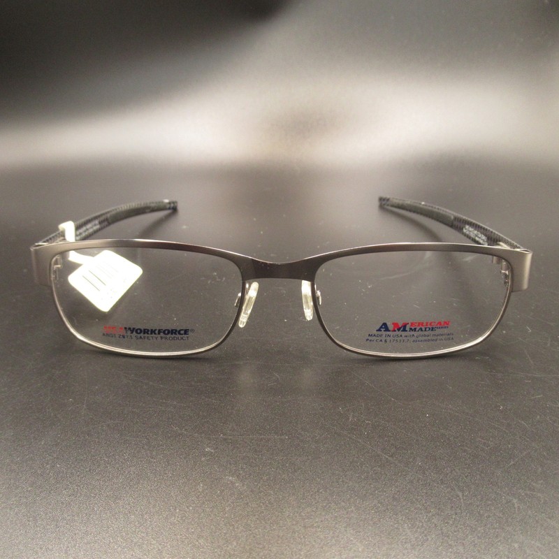 Art-Craft Eyeglass Frames Workforce WF441AM Men’s Gunmetal ANSI Z87-2 Safety