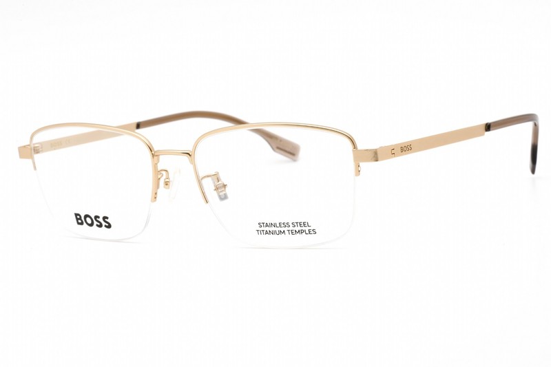 HUGO BOSS HB1474-AOZ-55 Eyeglasses Frame Size 55mm 17mm 145mm GOLD Men 82788607