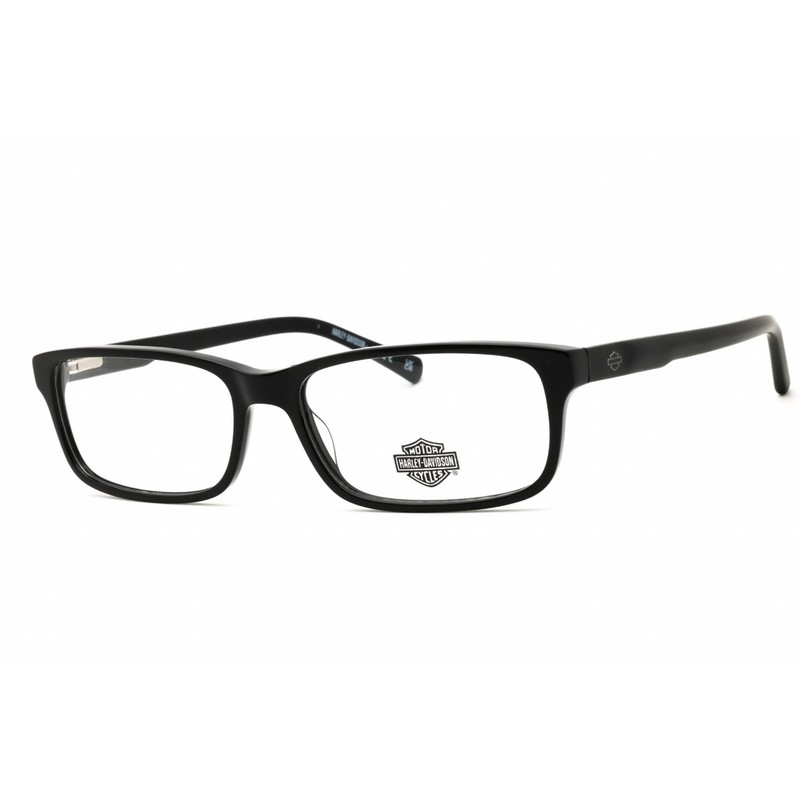Harley Davidson Unisex Eyeglasses Shiny Black Acetate Full Rim Frame HD50060 001