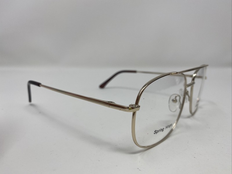 Lido West Practical Eyeglasses Frames Dylan1 56-16-145 Gold Full Rim CZ80 gallery