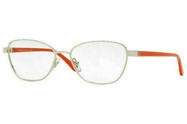 * VERSACE * womens eyeglasses – VE1221 1252 ~ Gold with Orange ~ 52 MM LENSES