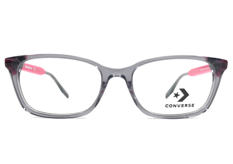Converse Kids Eyeglasses Frames CV5021Y 020 Transparent Gray Pink 48-16-135