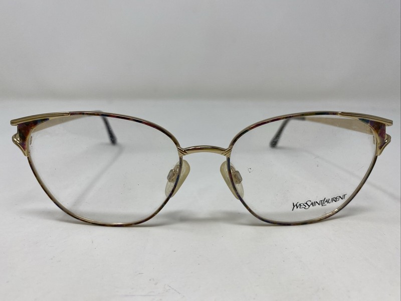 Yves Saint Laurent Y158 4036 57-17-130 Gold Multi Eyeglasses Frame +N91