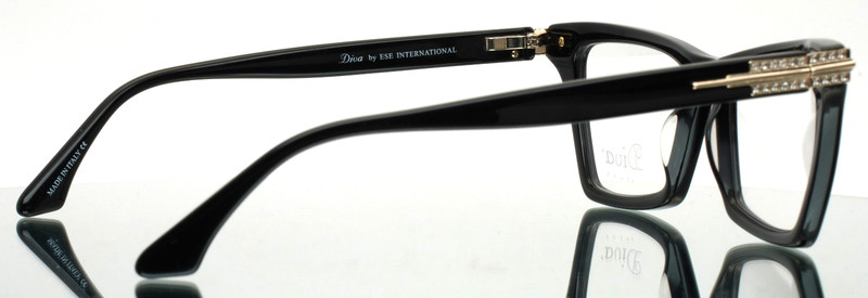 DIVA 5599 C.101 Black Womens Cat Eye Full Rim Eyeglasses 54-18-140 B:37 gallery