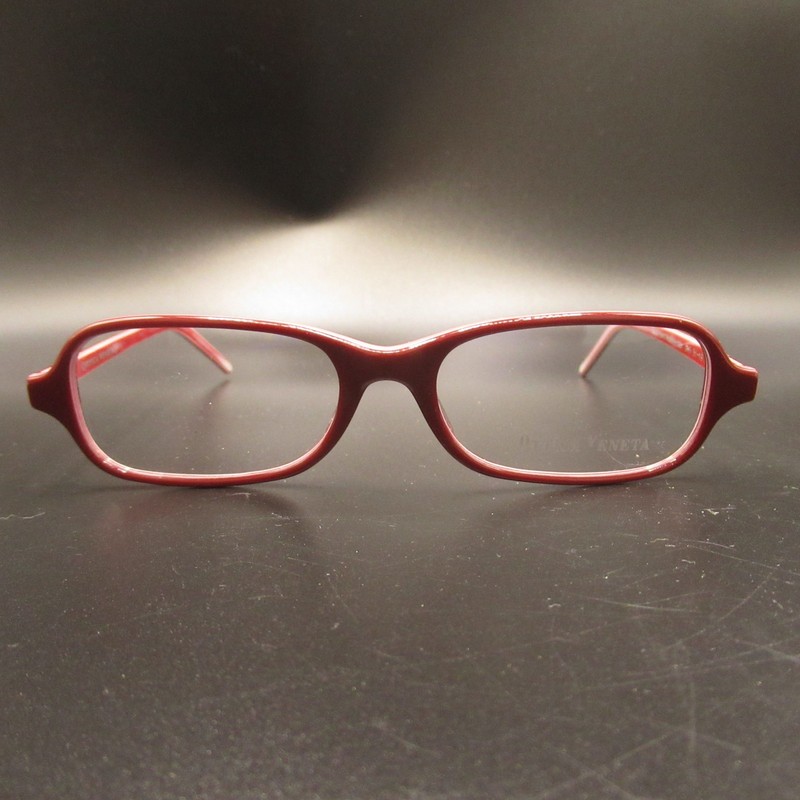 Ottica Veneta GM5 Red Full Rim Eyeglass Frames 51-18 C.522 Hand Made in Italy