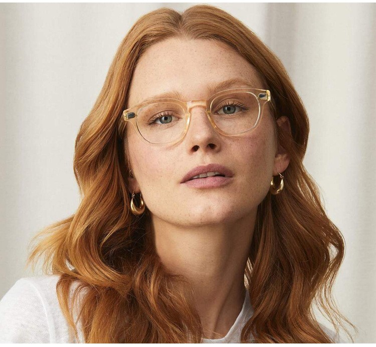 Retro Acetate glasses johnny depp eyeglasses Women men's glasses 44/46/49mm gallery