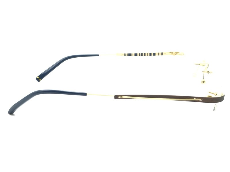 FLAIR Blue Gold Rimless Designer Eyeglasses Frames Germany gallery