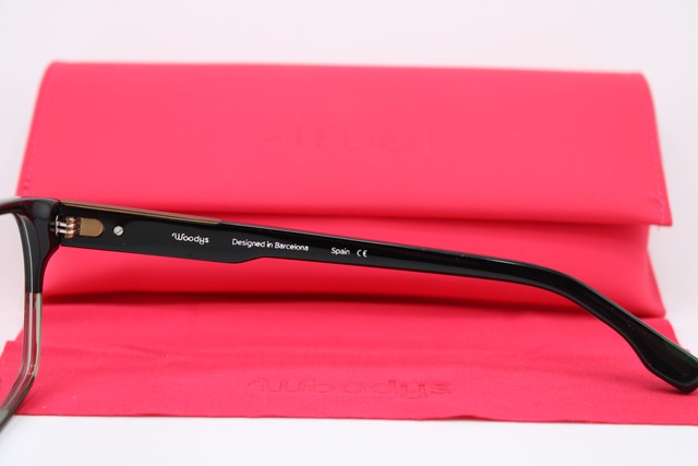 NEW WOODYS 240906 PIAGET 01 BLACK GREEN GOLD FADE AUTHENTIC EYEGLASSES 57-17 gallery