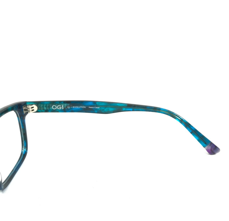 OGI Eyeglasses Frames EVOLUTION 9236/2157 Blue Waterfall Horn Square 53-18-140 gallery