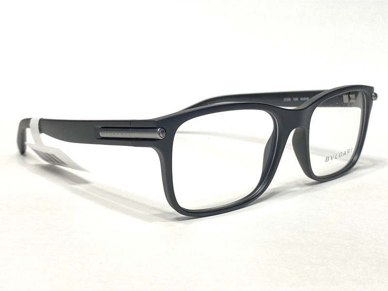 Men's Bvlgari Eyeglasses Frames BV3039 938 Black & Gunmetal 54/18~145 NEW gallery